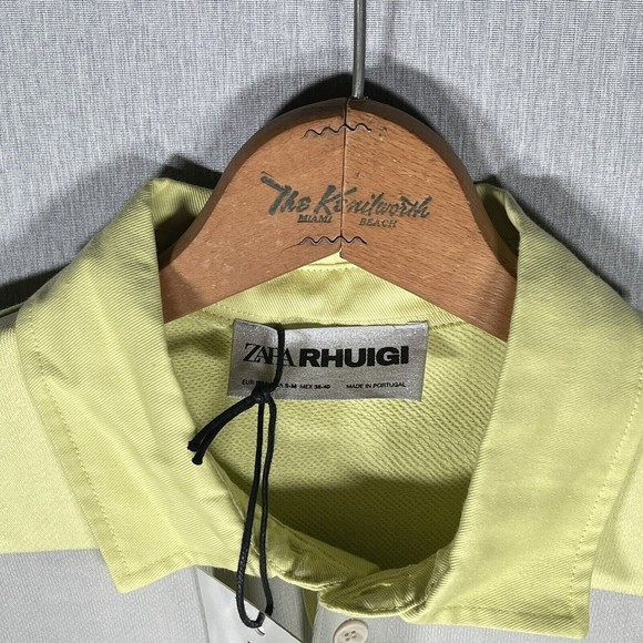 Zara Yellow and White Polo Shirt - Picture 6 of 10